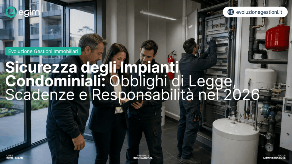 Sicurezza degli Impianti Condominiali: Obblighi di Legge, Scadenze e Responsabilità nel 2026 10 Sicurezza degli Impianti Condominiali Obblighi di Legge Scadenze e Responsabilita nel 2026 1