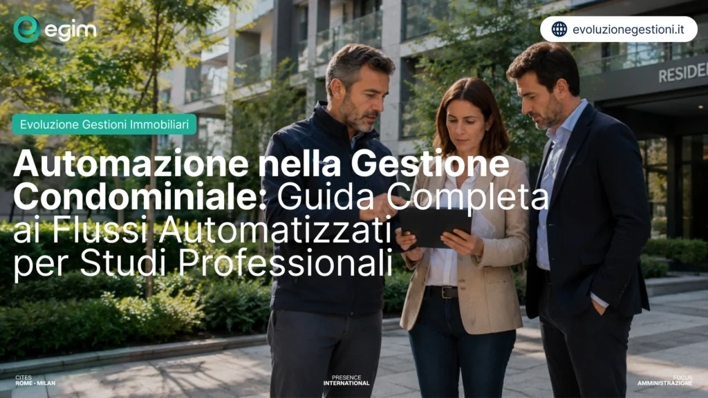 Automazione Gestione Condominiale: Guida Completa 1 Automazione nella Gestione Condominiale Guida Completa ai Flussi Automatizzati per Studi Professionali
