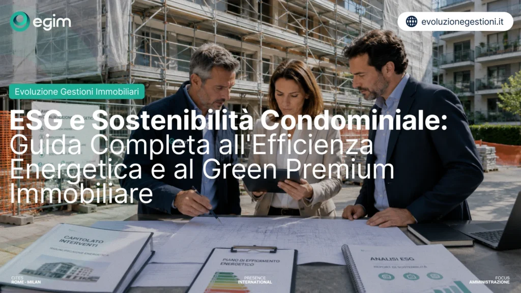 ESG e Sostenibilita' Condominiale: Guida Completa all'Efficienza Energetica e al Green Premium Immobiliare 5 ESG e Sostenibilita Condominiale Guida Completa allEfficienza Energetica e al Green Premium Immobiliare