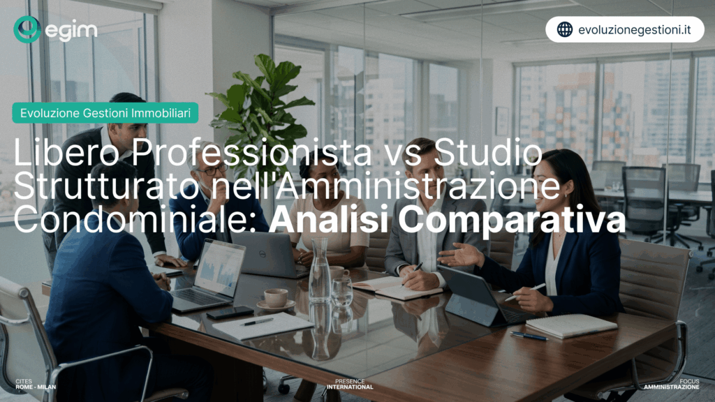 Libero Professionista vs Studio Strutturato nell'Amministrazione Condominiale: Analisi Comparativa 3 Libero Professionista vs Studio Strutturato nellAmministrazione Condominiale Analisi Comparativa